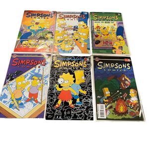 Simpsons comic book lot of 6 1994-95